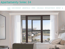 Tablet Screenshot of apartamentysolec24.com